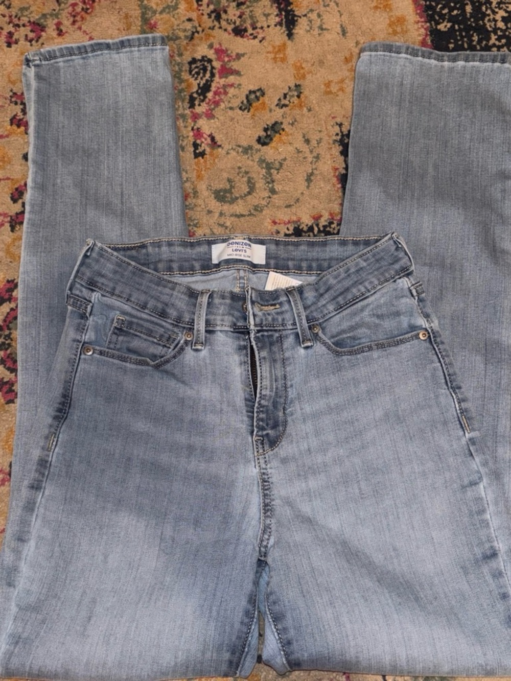 Levi's DENIZEN Women's Light Blue Midrise Slim Jeans